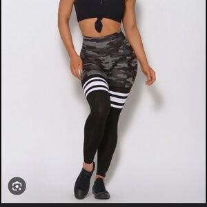 Bombshell Sportswear Camouflage and Black Leggings